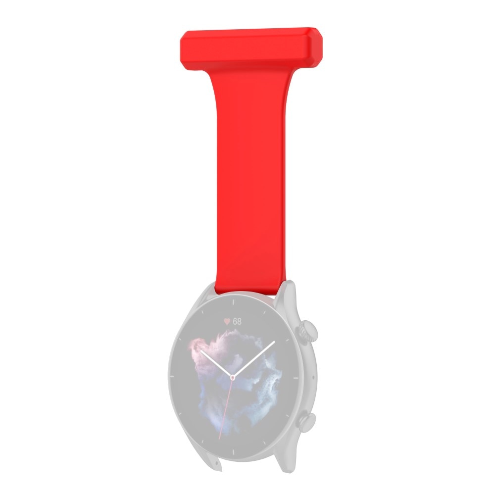 Reloj de bolsillo de silicona Samsung Galaxy Watch 46mm/45 mm Rojo