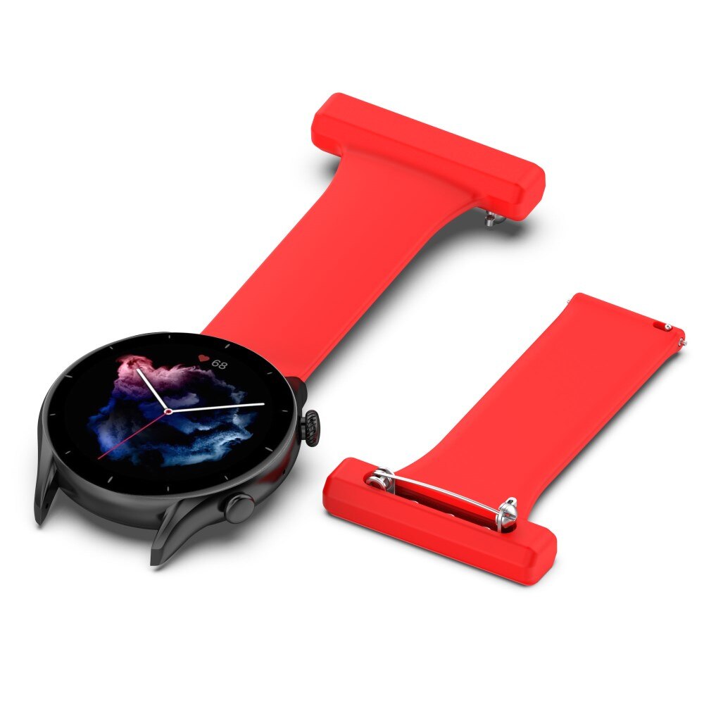 Reloj de bolsillo de silicona Samsung Galaxy Watch 46mm/45 mm Rojo