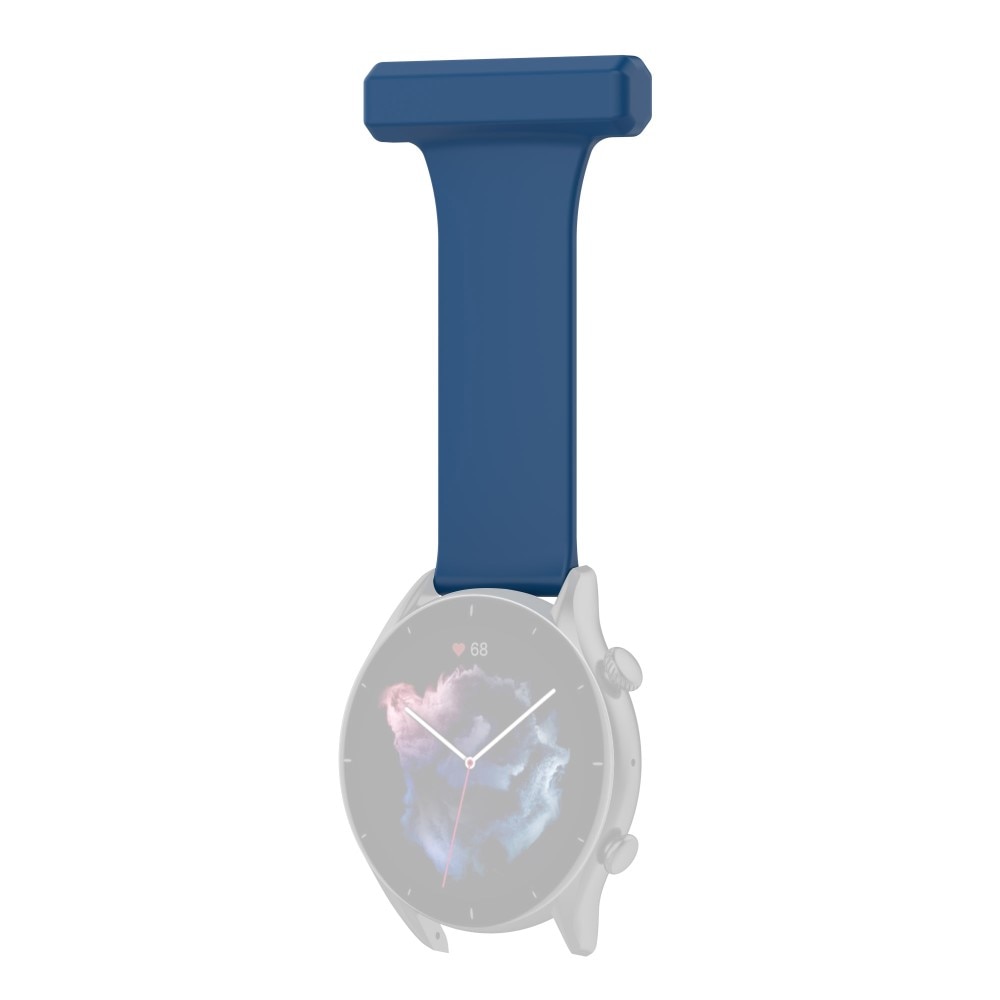 Reloj de bolsillo de silicona Universal 22mm azul