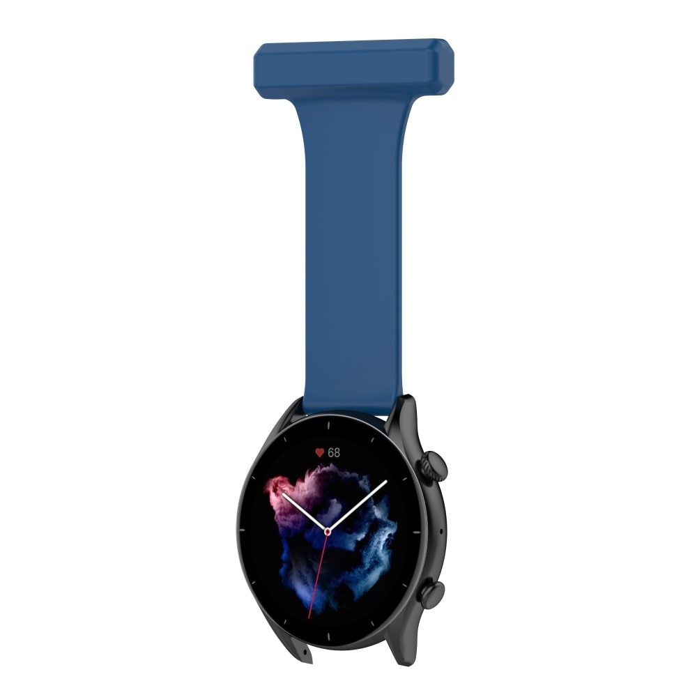 Reloj de bolsillo de silicona Universal 22mm azul