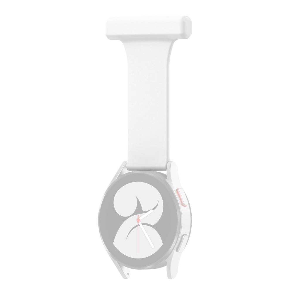 Reloj de bolsillo de silicona Samsung Galaxy Watch 4 Classic 46mm blanco