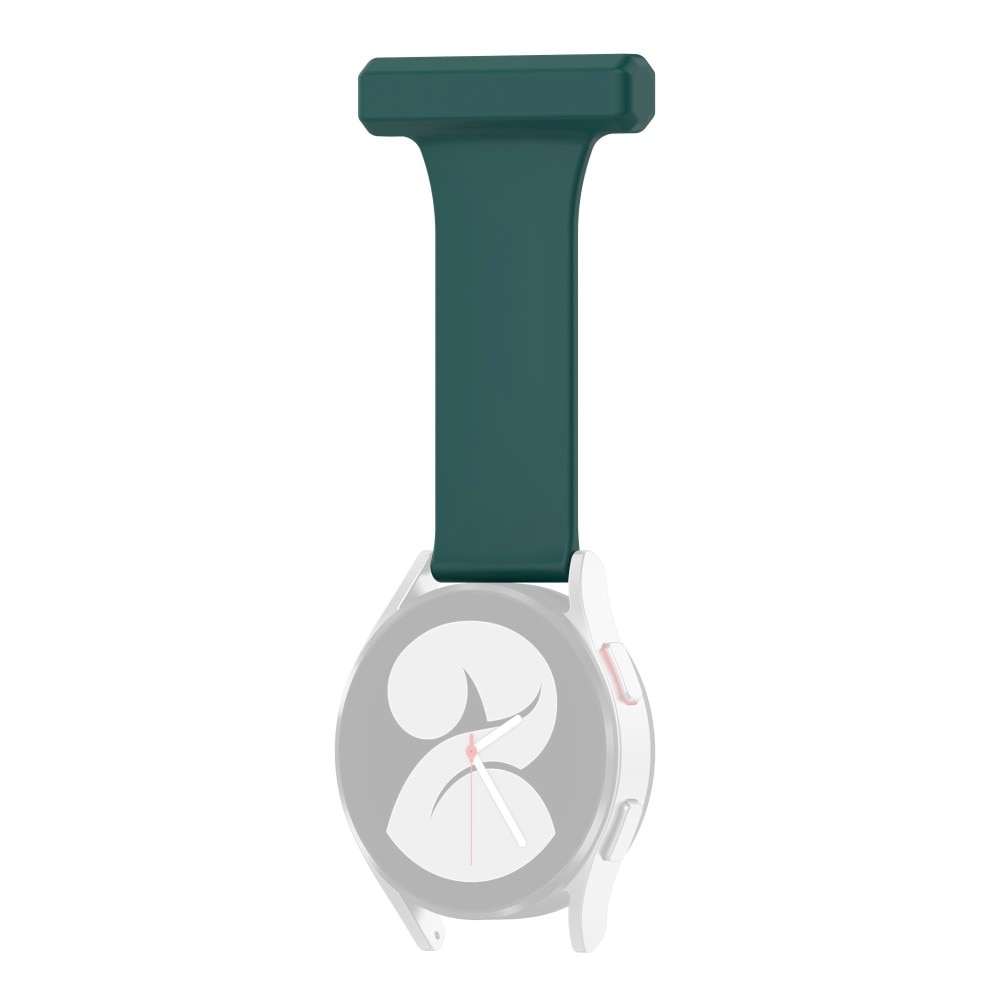Reloj de bolsillo de silicona Universal 20mm verde oscuro