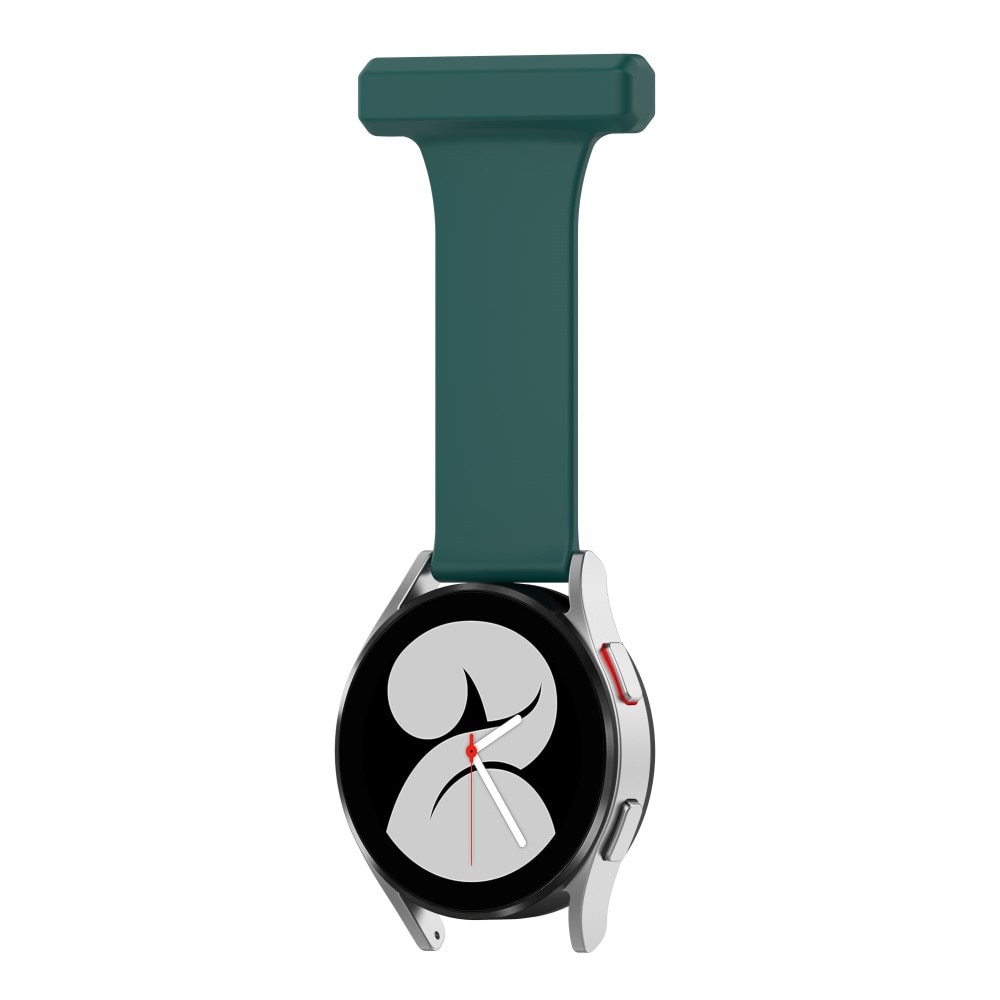 Reloj de bolsillo de silicona Universal 20mm verde oscuro