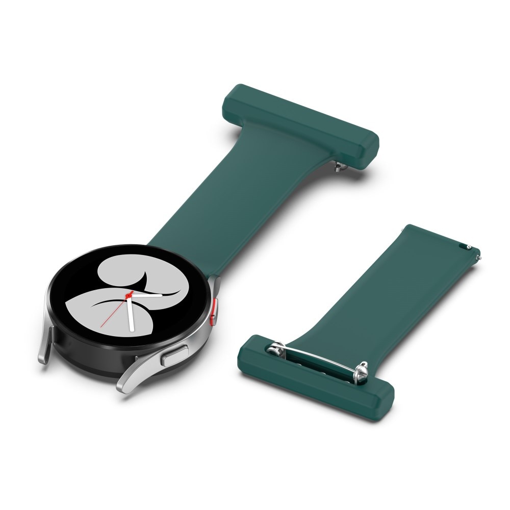 Reloj de bolsillo de silicona Samsung Galaxy Watch 4 44mm verde oscuro