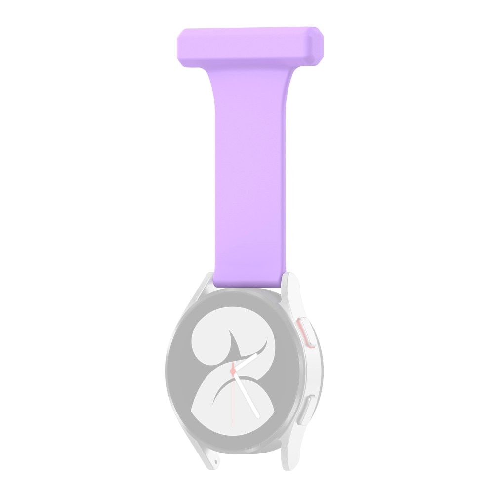 Reloj de bolsillo de silicona Samsung Galaxy Watch 4 44mm violeta