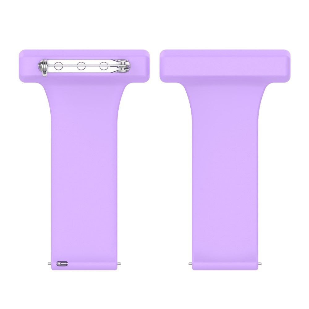 Reloj de bolsillo de silicona Universal 20mm violeta