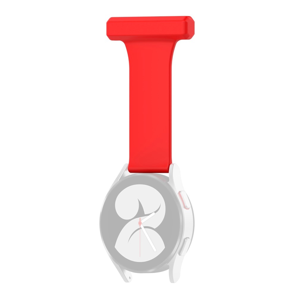 Reloj de bolsillo de silicona Samsung Galaxy Watch 4 44mm rojo
