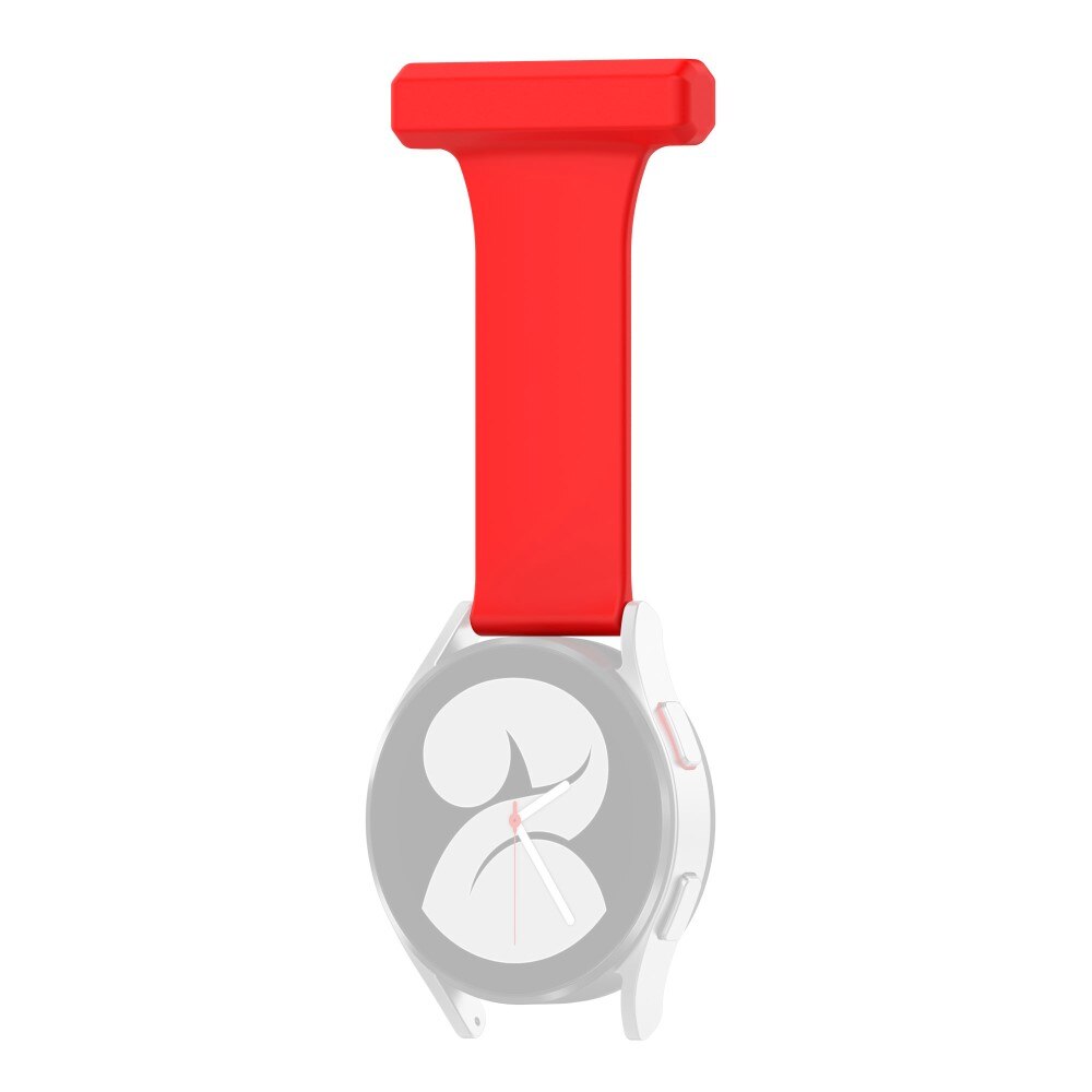 Reloj de bolsillo de silicona Universal 20mm rojo