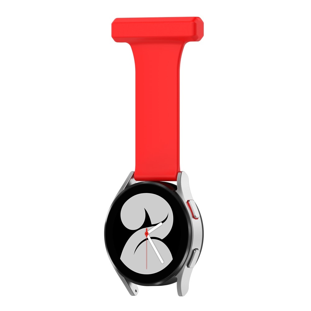 Reloj de bolsillo de silicona Samsung Galaxy Watch 4 40/42/44/46 mm Rojo