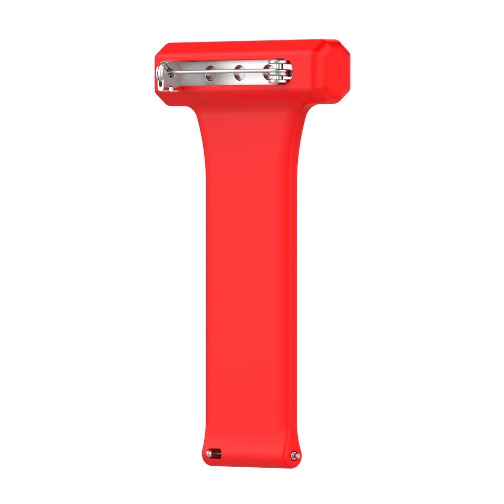 Reloj de bolsillo de silicona Universal 20mm rojo