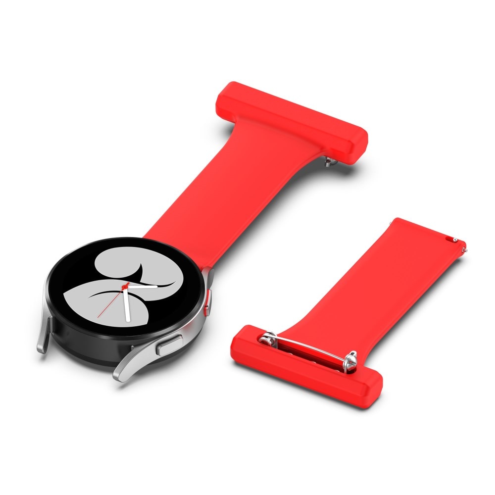 Reloj de bolsillo de silicona Universal 20mm rojo