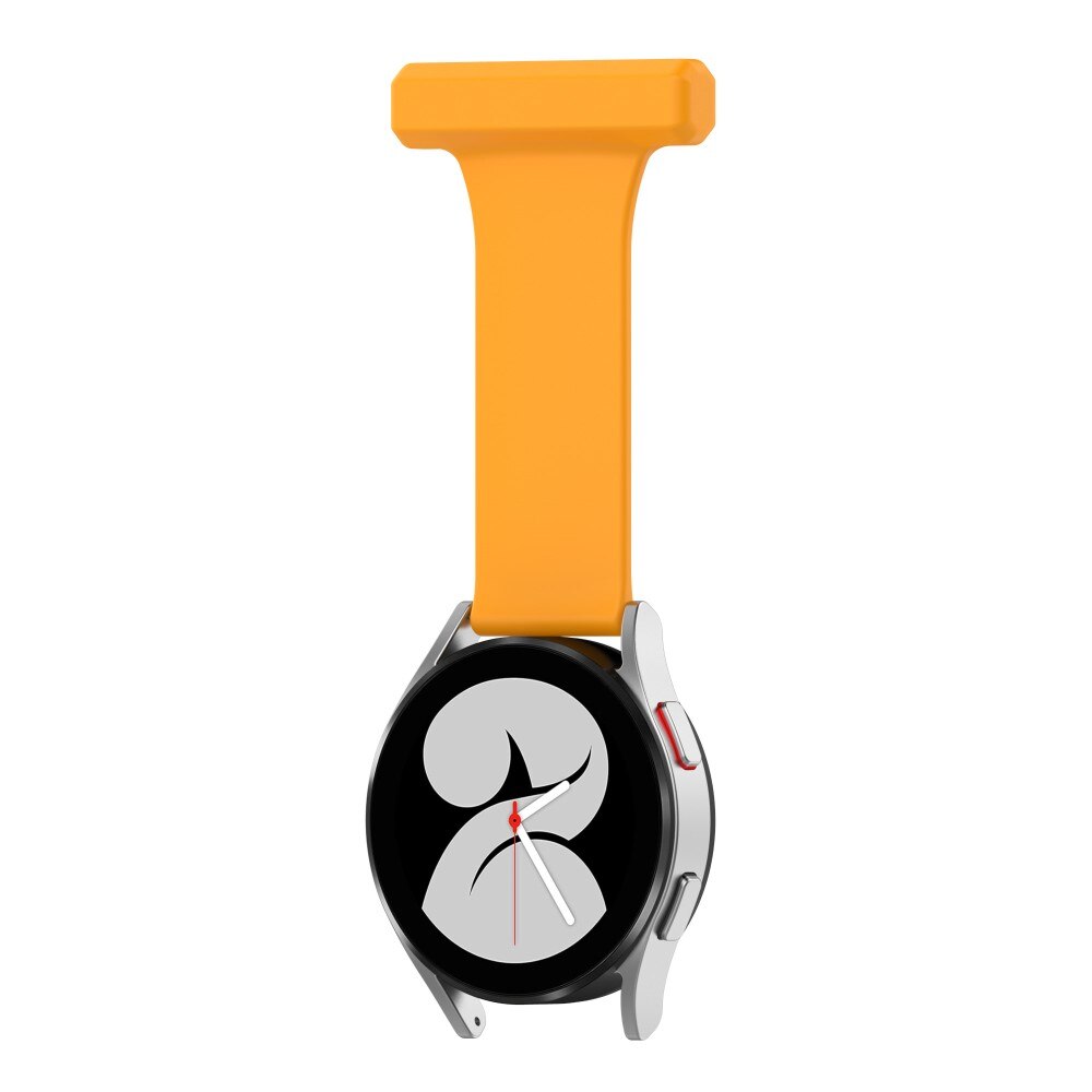 Reloj de bolsillo de silicona Samsung Galaxy Watch 4 40/42/44/46 mm Amarillo