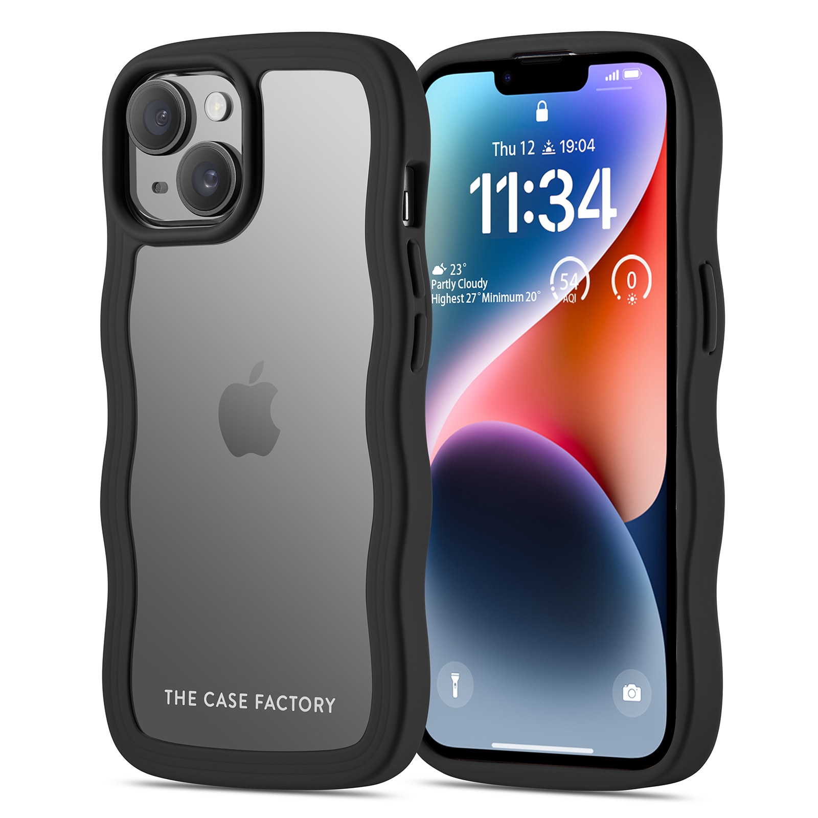The Wave Case iPhone 15 Negro