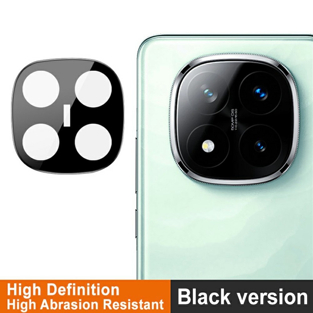 Cubre objetivo de cristal templado de 0,2mm Xiaomi Redmi Note 14 Pro Plus Negro