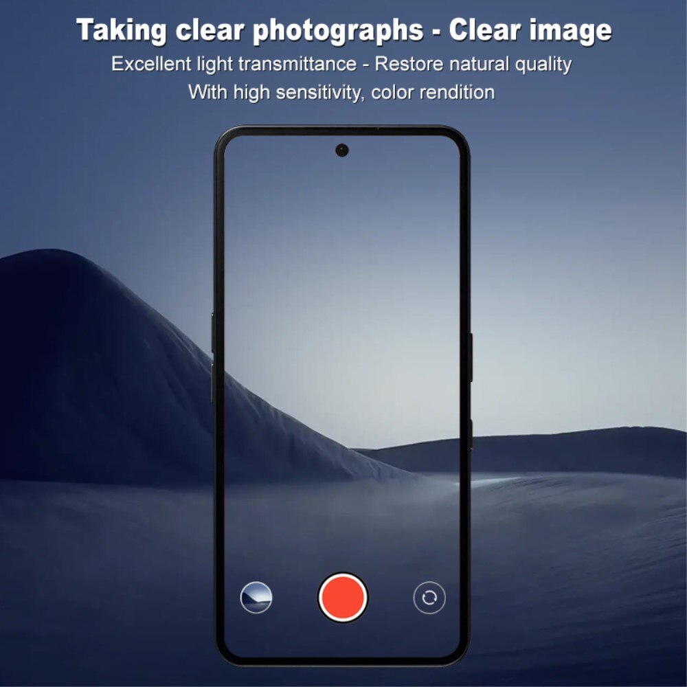Cubre objetivo de cristal templado de 0,2mm Nothing Phone 3a Transparente