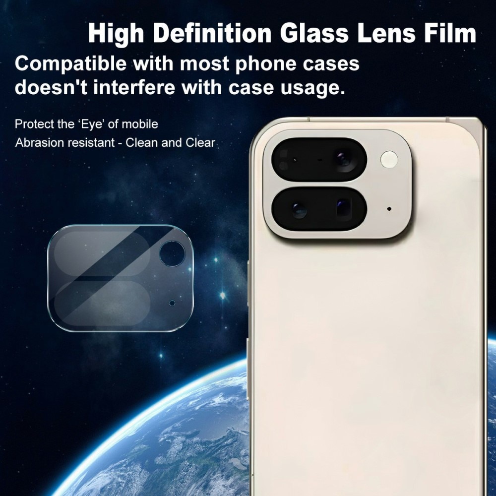 Cubre objetivo de cristal templado de 0,2mm Google Pixel 10 Pro Fold Transparente