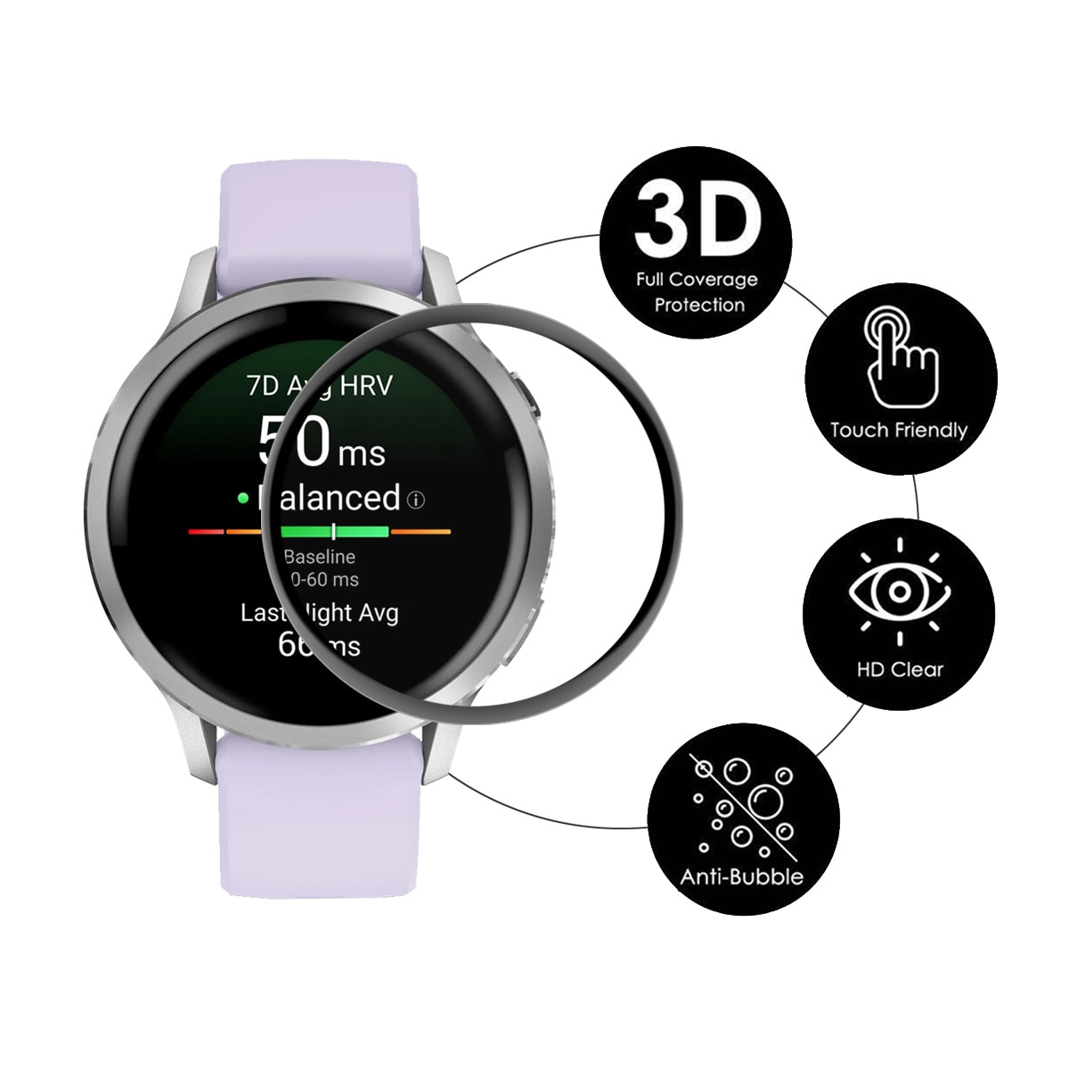 Protector de pantalla de plexiglás Garmin Venu 4 41mm