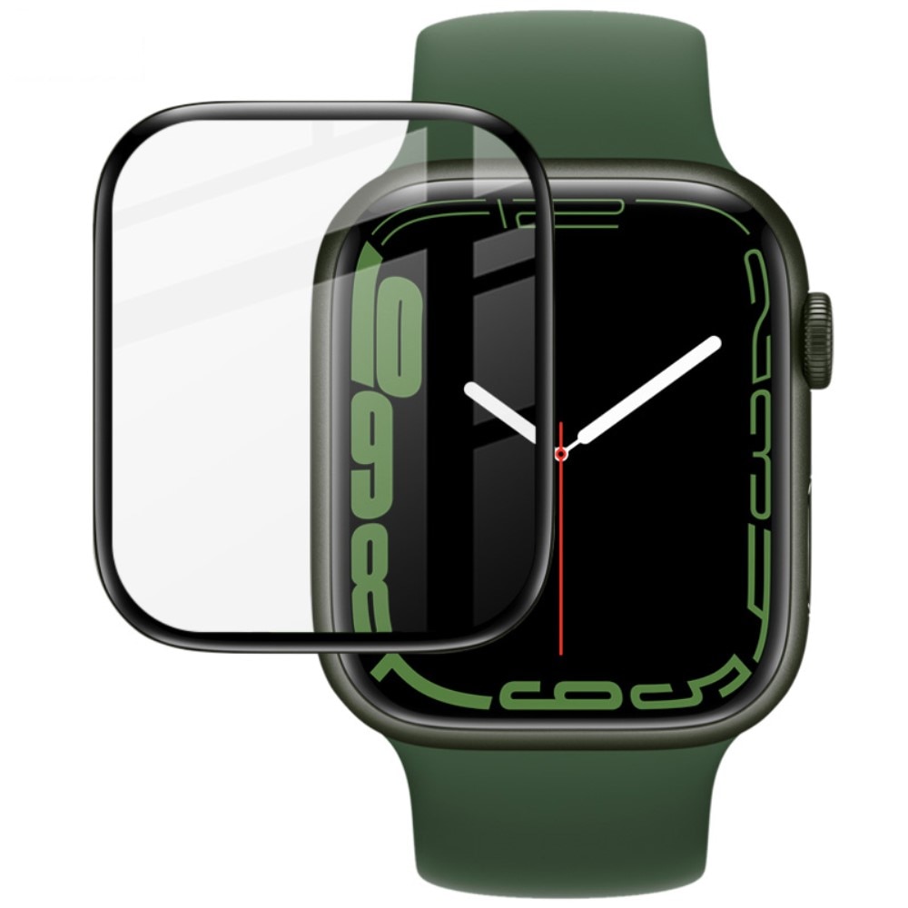 Protector de pantalla de plexiglás Apple Watch 45mm Series 8 Transparente/Negro