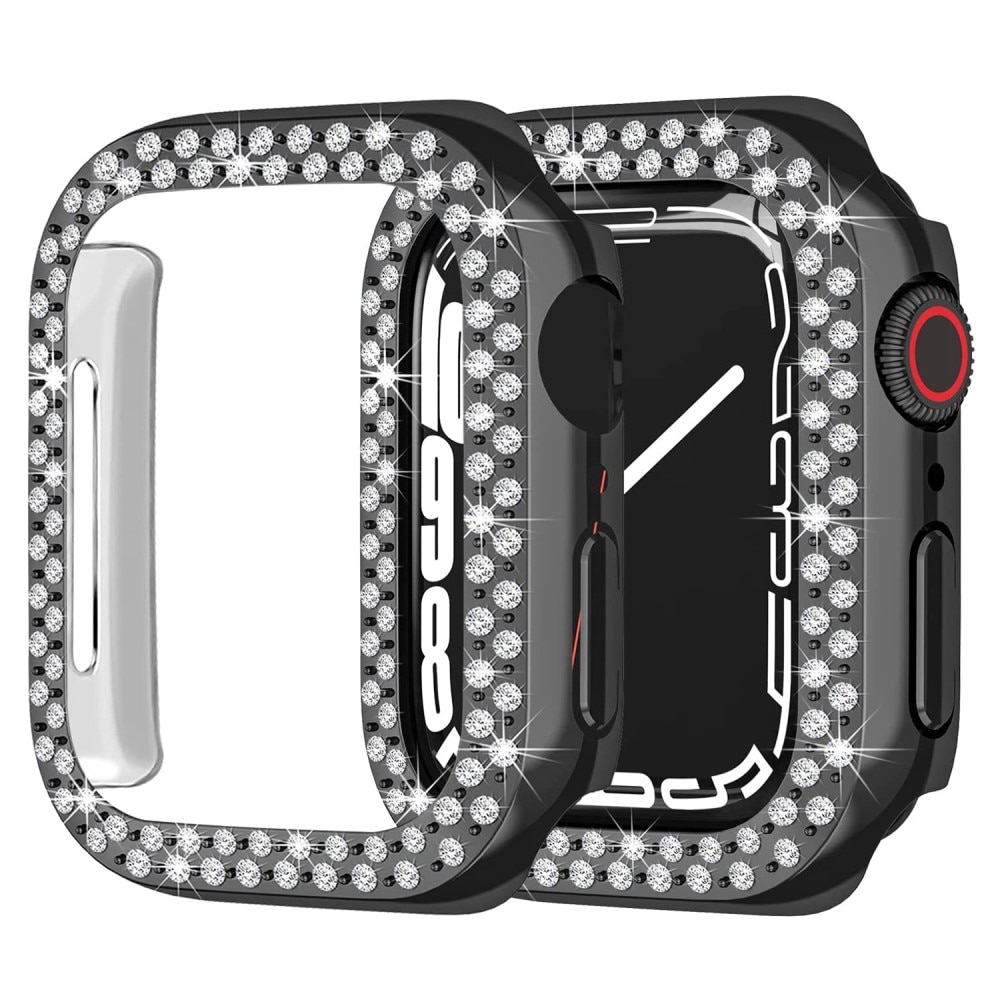 Funda Rhinestone Apple Watch 41mm Series 9 negro