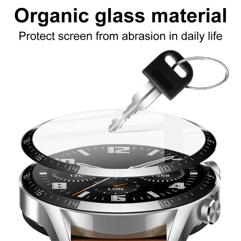 Protector de pantalla de plexiglás Garmin Venu 2 Plus Transparente/Negro