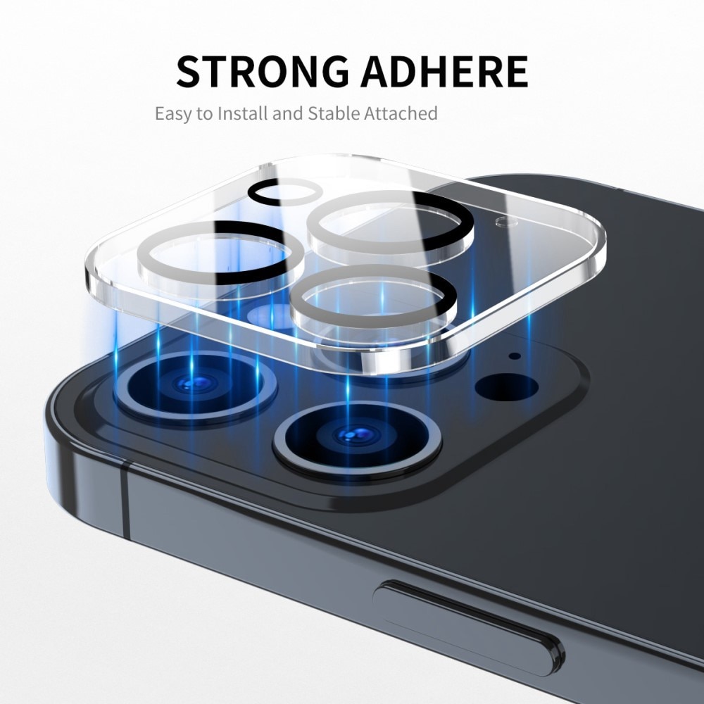 Cubre objetivo de cristal templado aluminio iPhone 13 Pro Max Transparente