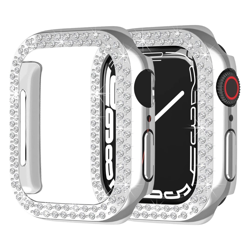 Funda Rhinestone Apple Watch 40mm plata