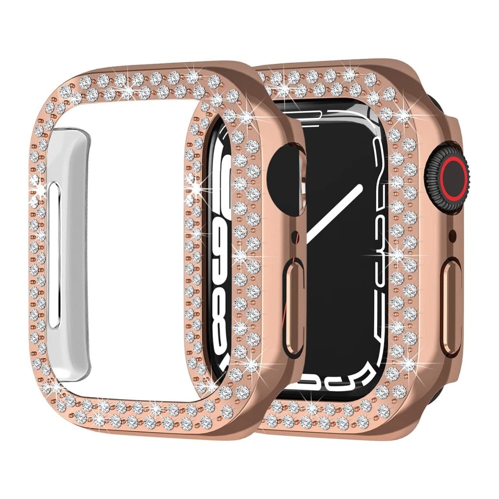 Funda Rhinestone Apple Watch 40mm oro rosa