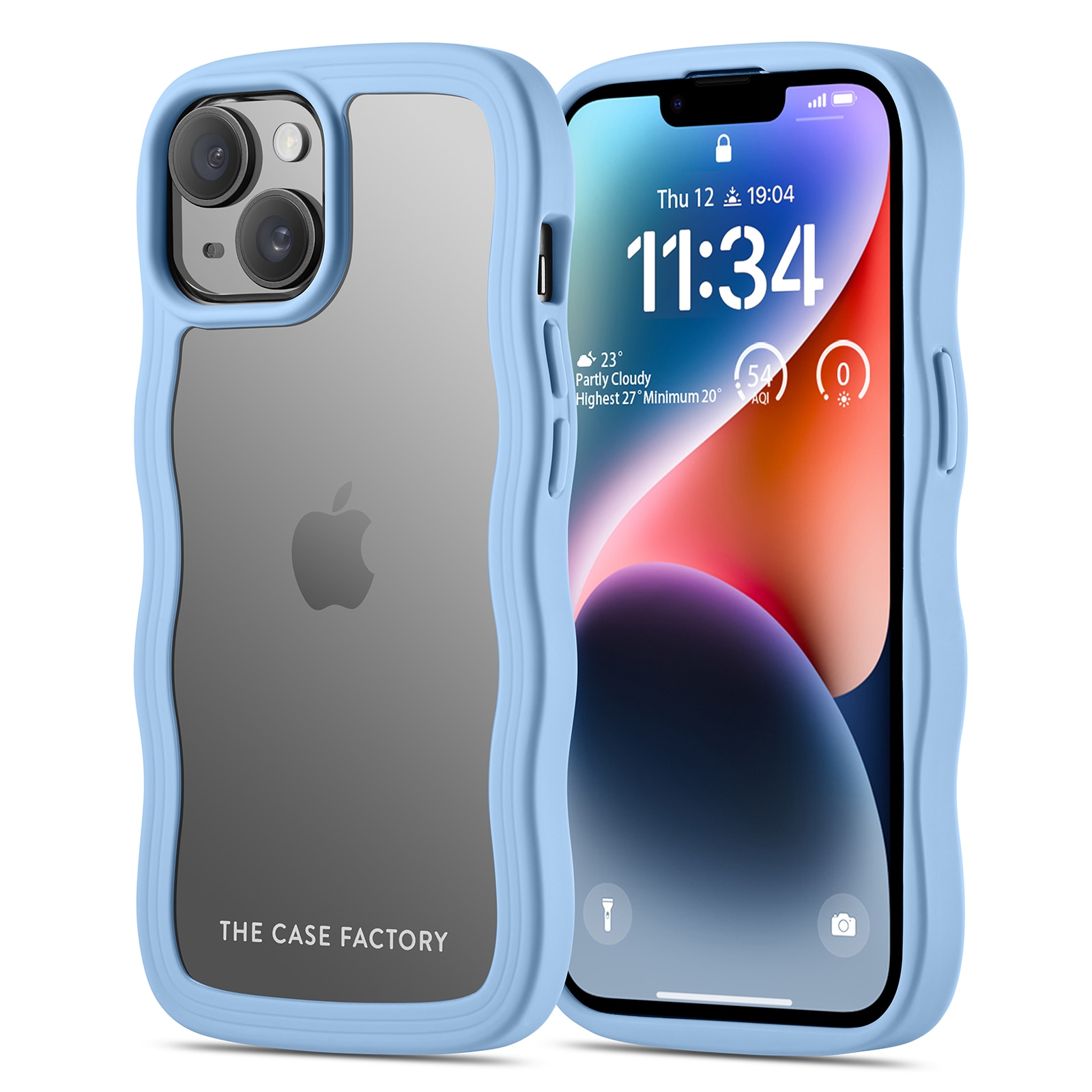 The Wave Case iPhone 15 Azul
