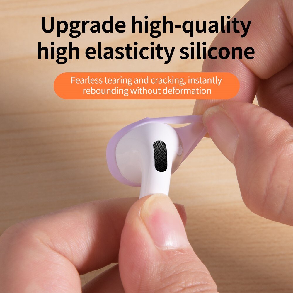 Earpads Silicona Apple AirPods 4 blanco esmerilado