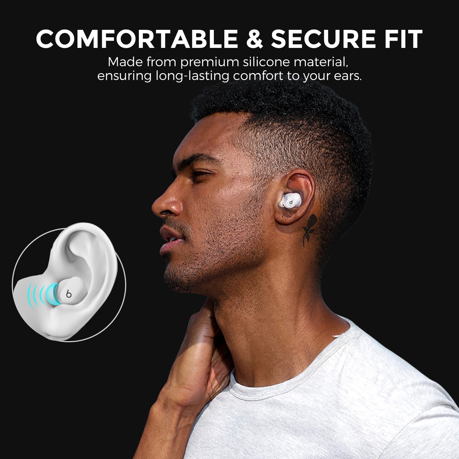Ear Tips (3-pack) Beats Studio Buds Plus Blance