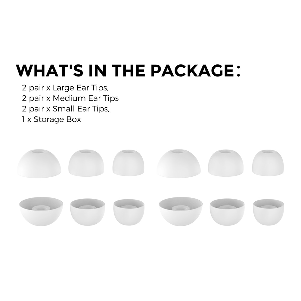 Ear Tips (3-pack) Beats Studio Buds Plus Blance