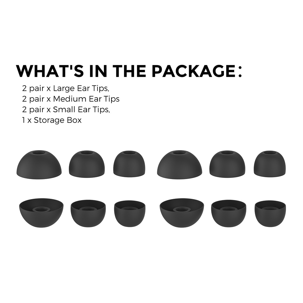 Ear Tips (3-pack) Beats Studio Buds Plus Negro