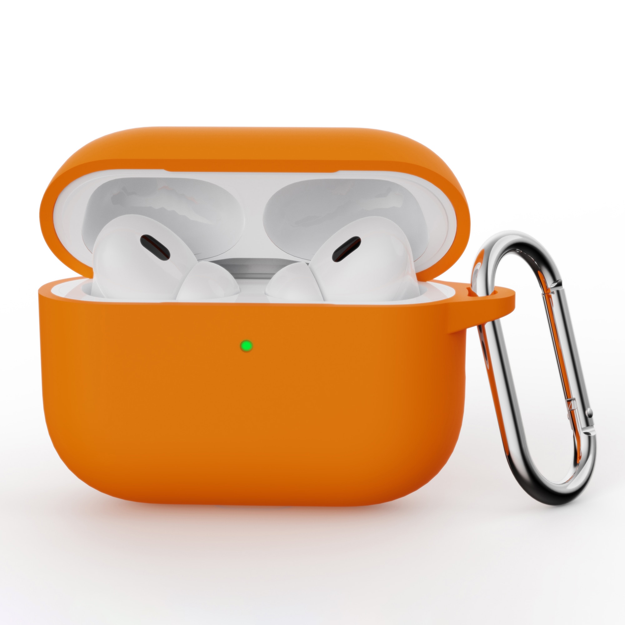 Funda de silicona con mosquetón Apple AirPods Pro 3 Naranja