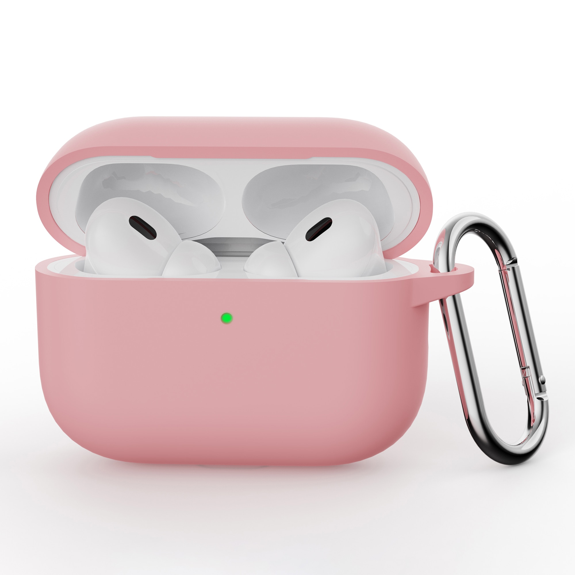 Funda de silicona con mosquetón Apple AirPods Pro 3 Rosa