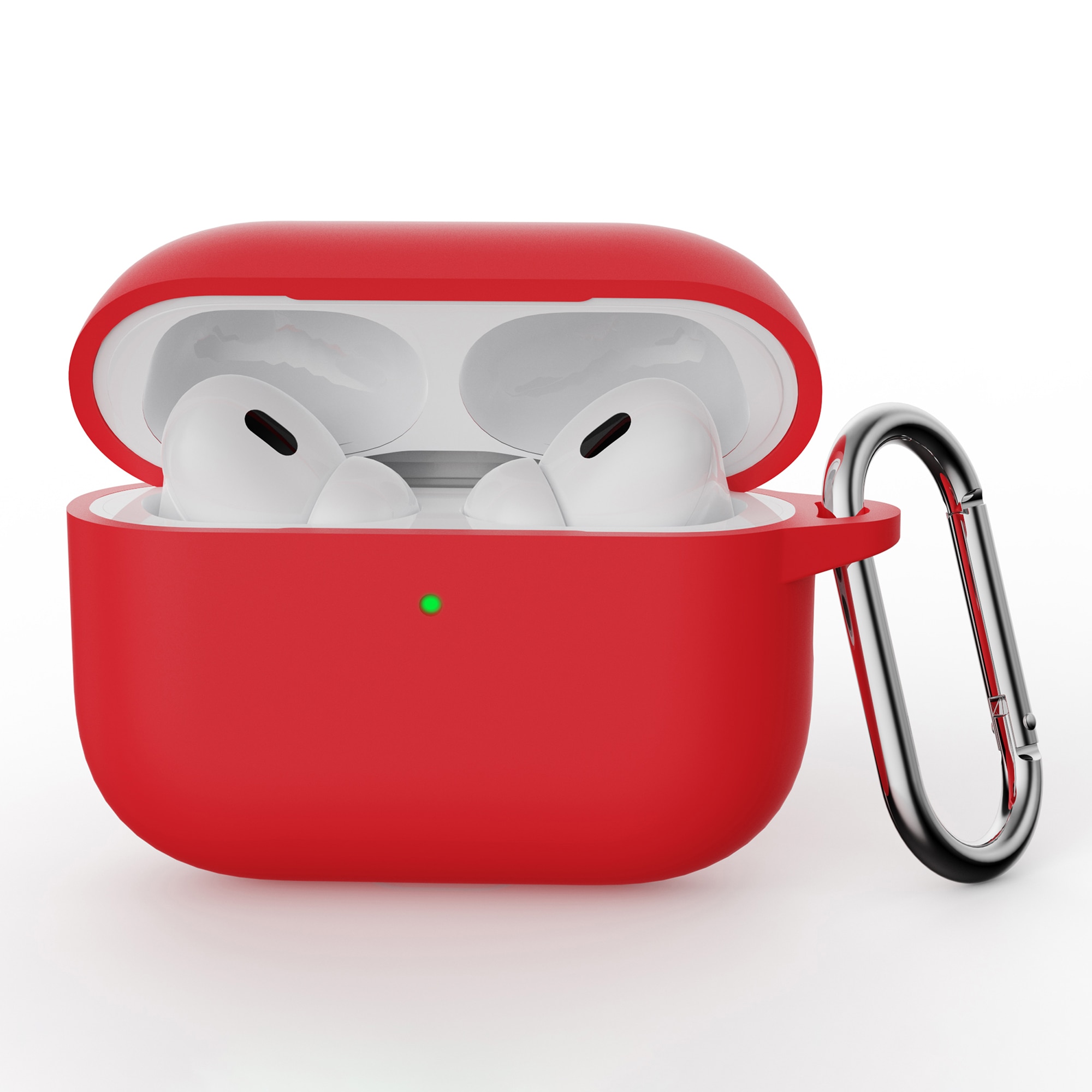 Funda de silicona con mosquetón Apple AirPods Pro 3 Rojo