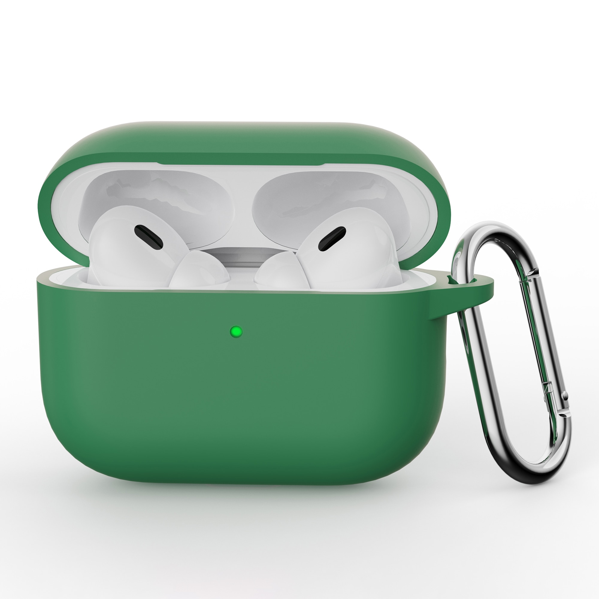 Funda de silicona con mosquetón Apple AirPods Pro 3 Verde