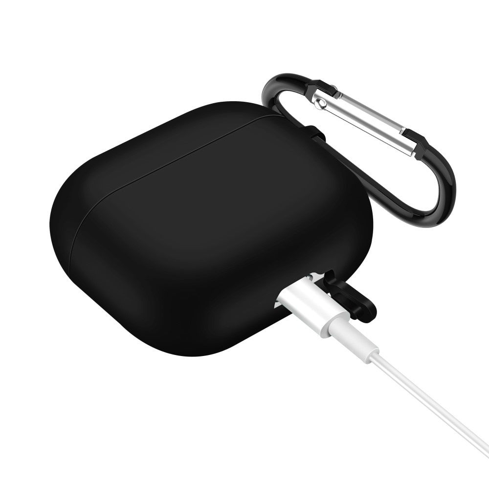 Funda de silicona con mosquetón AirPods 3 Negro