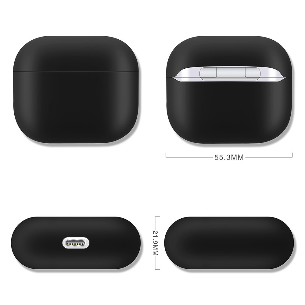 Funda de silicona AirPods 3 Negro