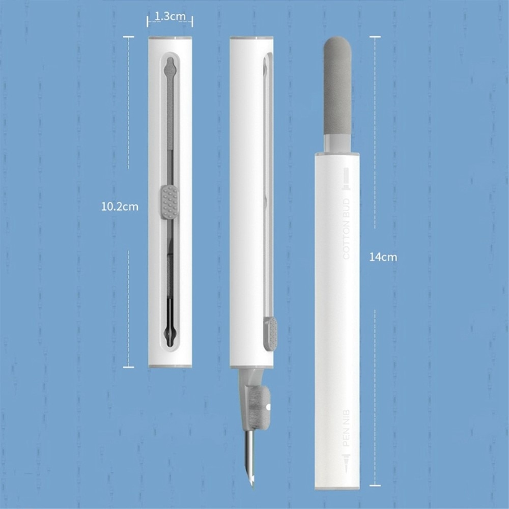 Bolígrafo de limpieza para auriculares, blanco
