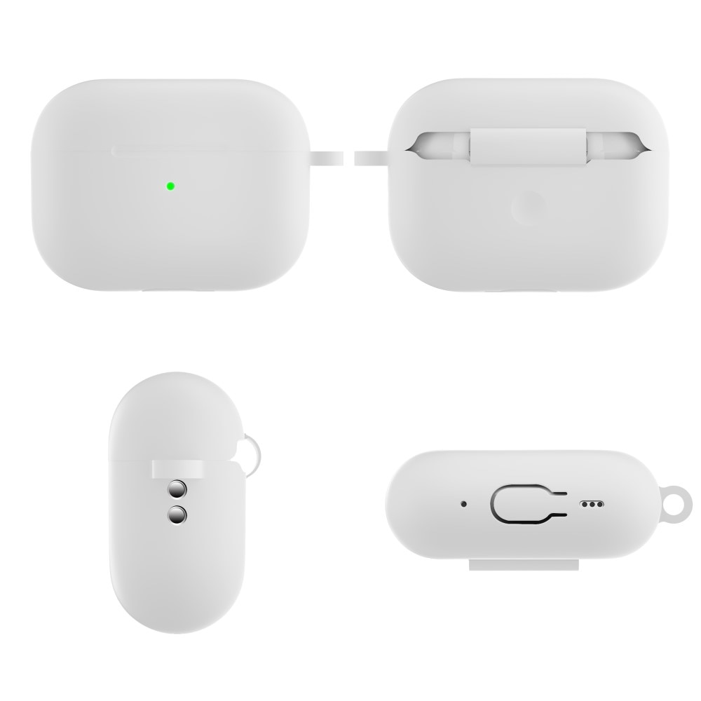 Funda de silicona con mosquetón AirPods Pro 2 Blanco