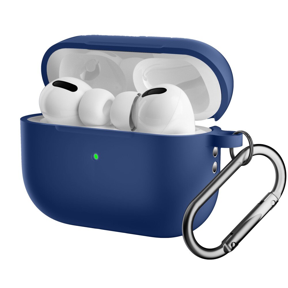 Funda de silicona con mosquetón AirPods Pro 2 Azul