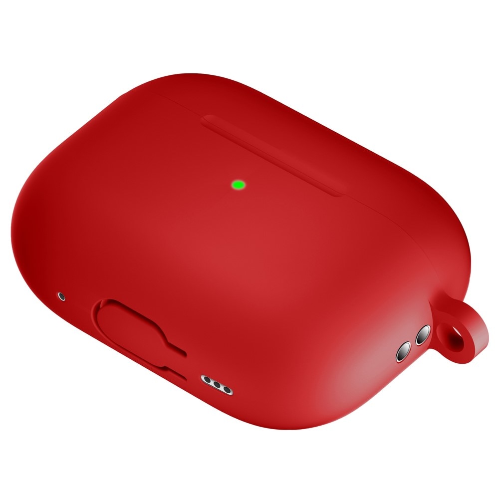 Funda de silicona con mosquetón AirPods Pro 2 Rojo