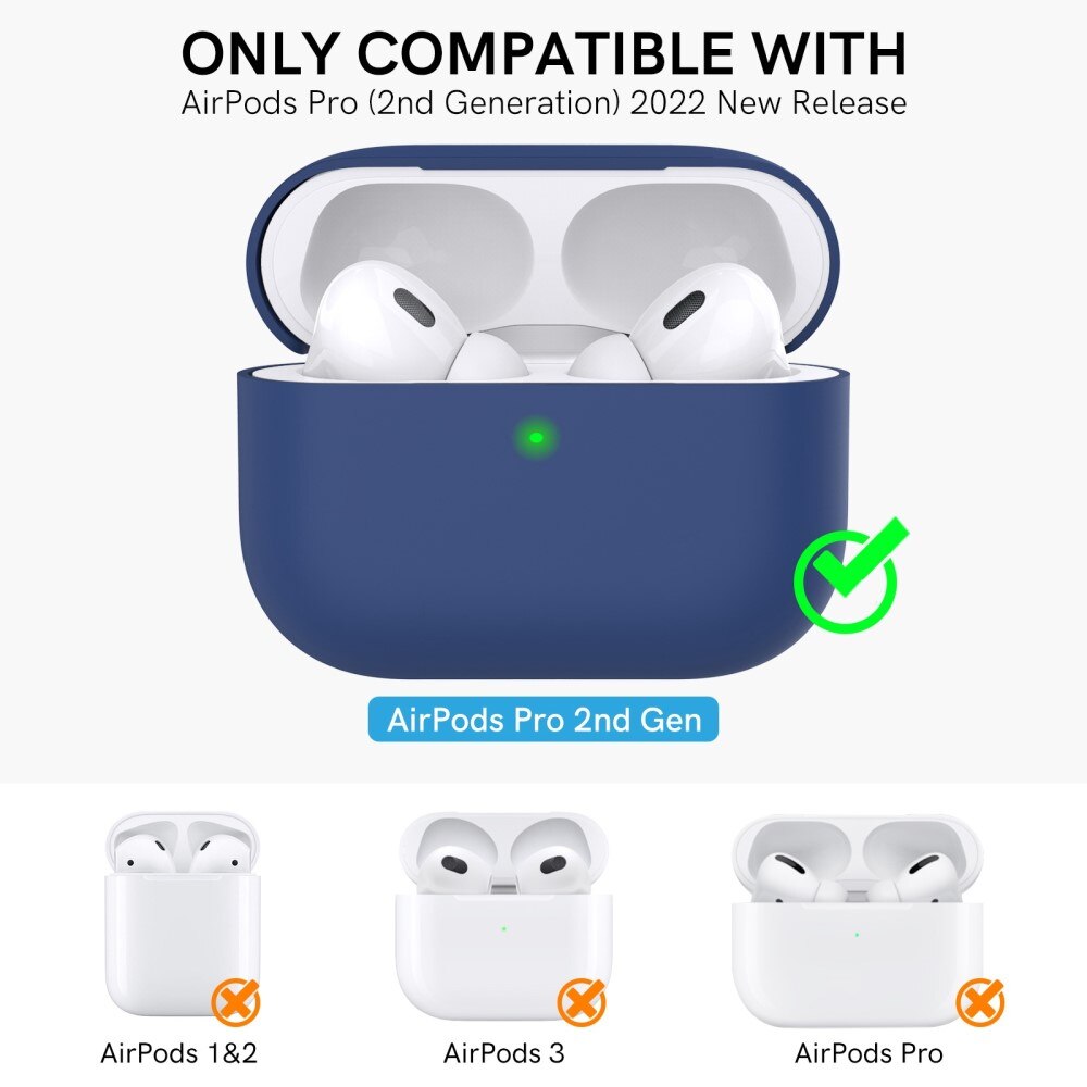 Funda Silicone Handstrap AirPods Pro 2 Azul