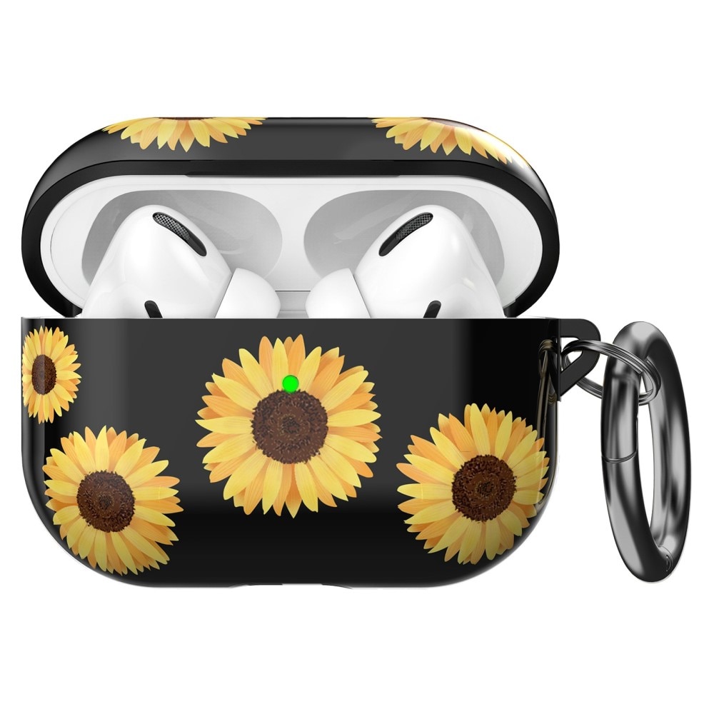 Funda de TPU con mosquetón Apple AirPods Pro girasol