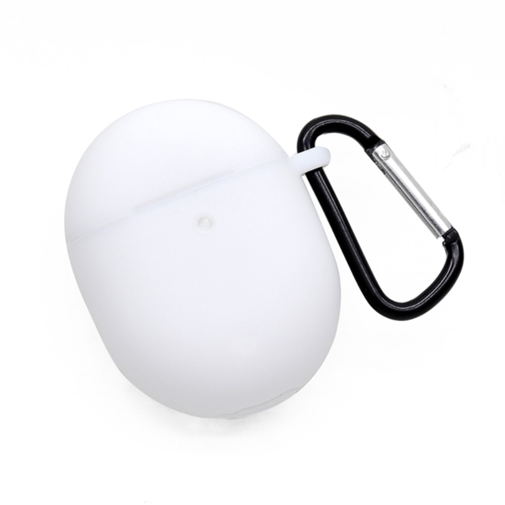 Funda de silicona con mosquetón Google Pixel Buds Pro blanco