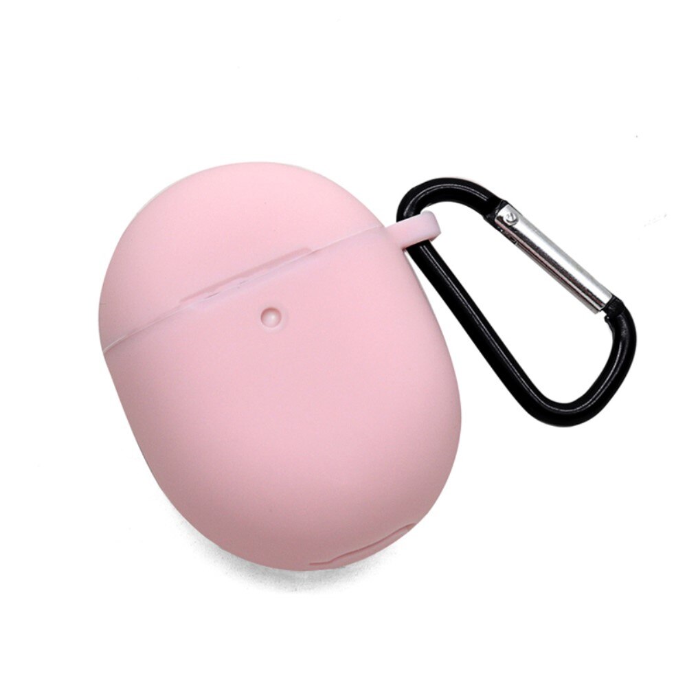 Funda de silicona con mosquetón Google Pixel Buds Pro rosado