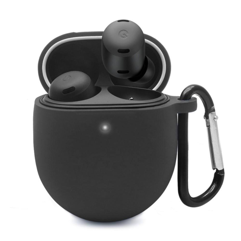 Funda de silicona con mosquetón Google Pixel Buds Pro negro