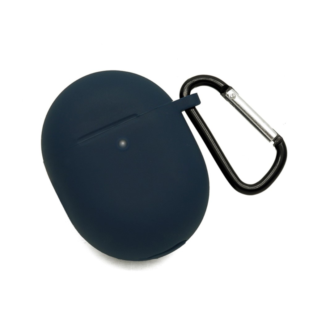 Funda de silicona con mosquetón Google Pixel Buds Pro azul oscuro