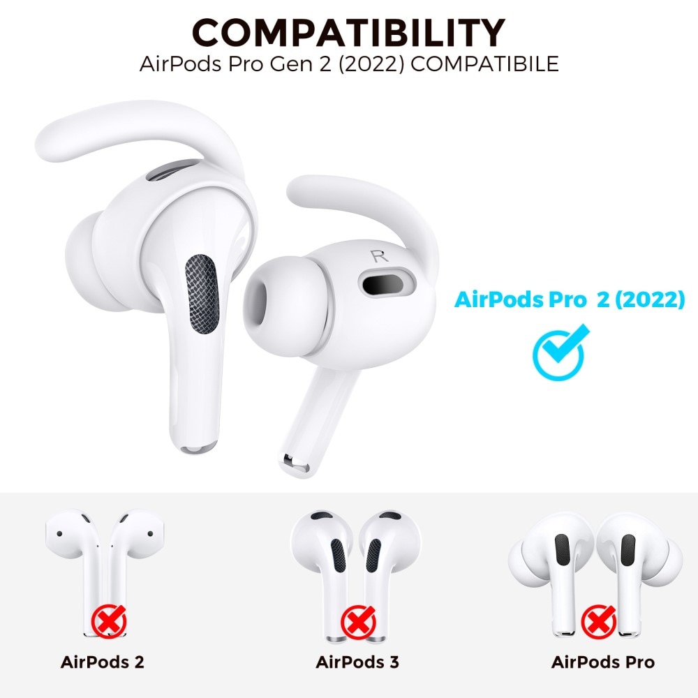 Sport Earhooks AirPods Pro 2 blanco