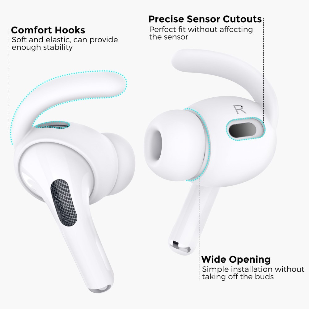 Sport Earhooks AirPods Pro 2 blanco